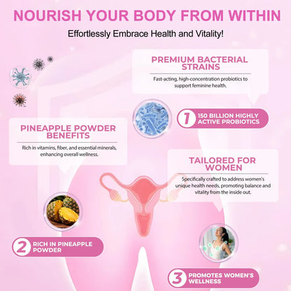 Gomitas Equilibro Femenino Probióticas Para Digestión Y PH Premium