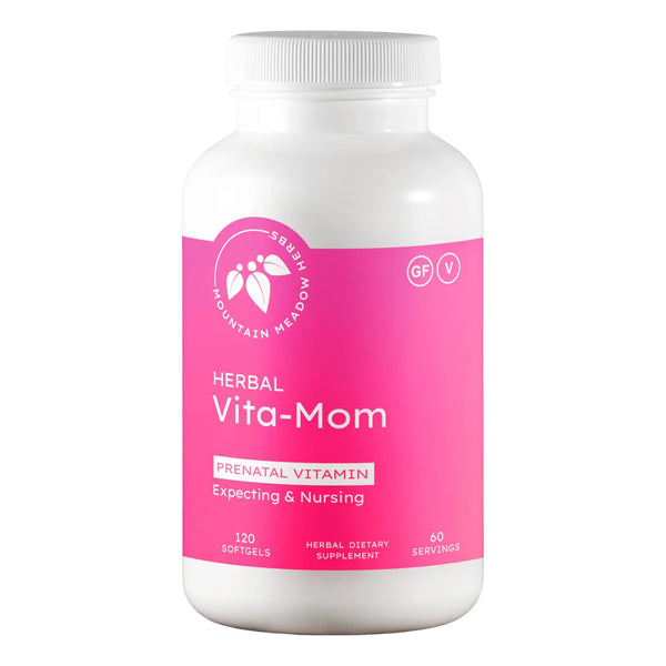 Vitaminas Prenatales Herbales Con Acido Folico Hierro Y Mezcla Unica 120 Capsulas