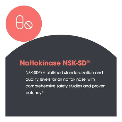 Nattoquinasa NSK SD 2000 FU 100mg 180 Capsulas Suplemento Cardiovascular