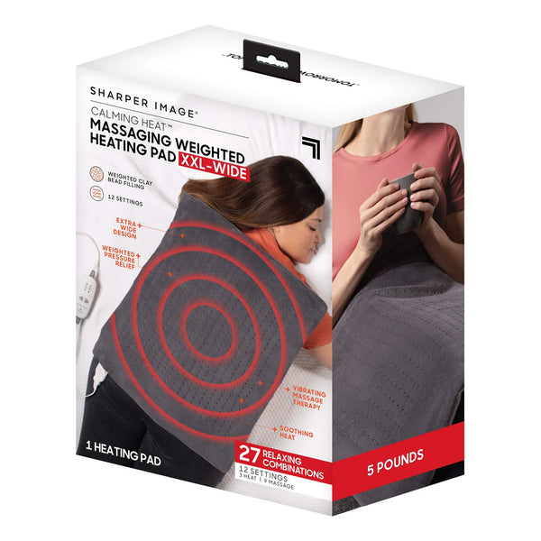 Almohadilla Térmica Eléctrica Con Peso Masaje Infrarrojo XXL Calor Y Vibración