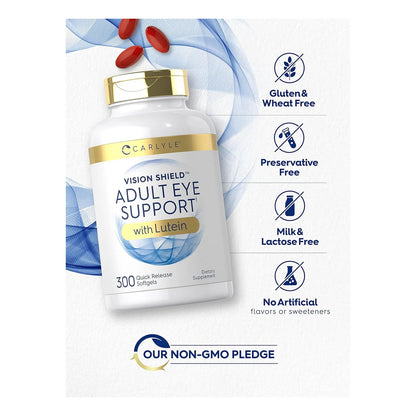 Soporte Ocular Adulto 300 Capsulas Luteina Zeaxantina Carlyle