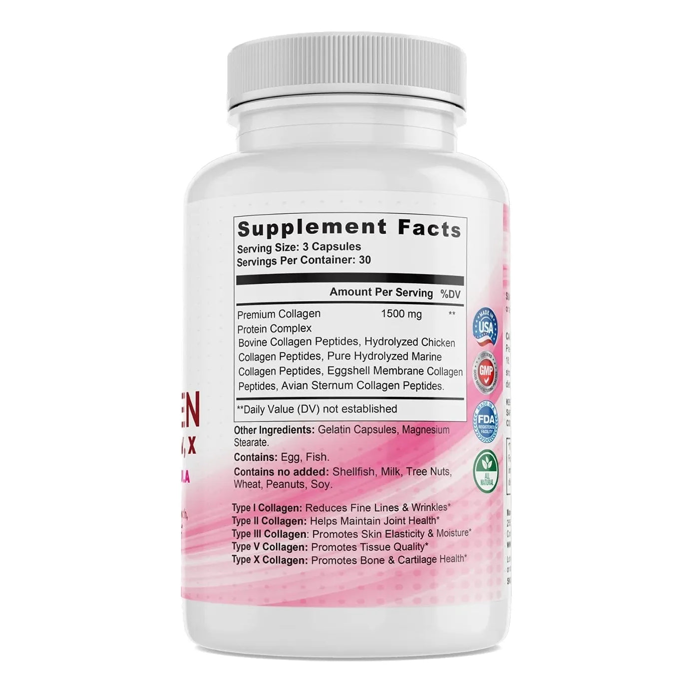 Colageno Multipremium Antiedad Piel Firme Cabello Uñas Fuertes 90 Capsulas