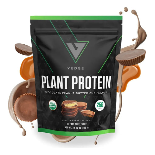 Proteína Vegana En Polvo Chocolate Mantequilla De Cacahuate 25 Porciones USDA Orgánica Sin Gluten