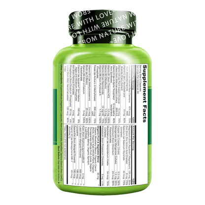 Multivitaminico Para Adolescentes Naturelo Con Vitaminas Y Minerales 120 Tabletas