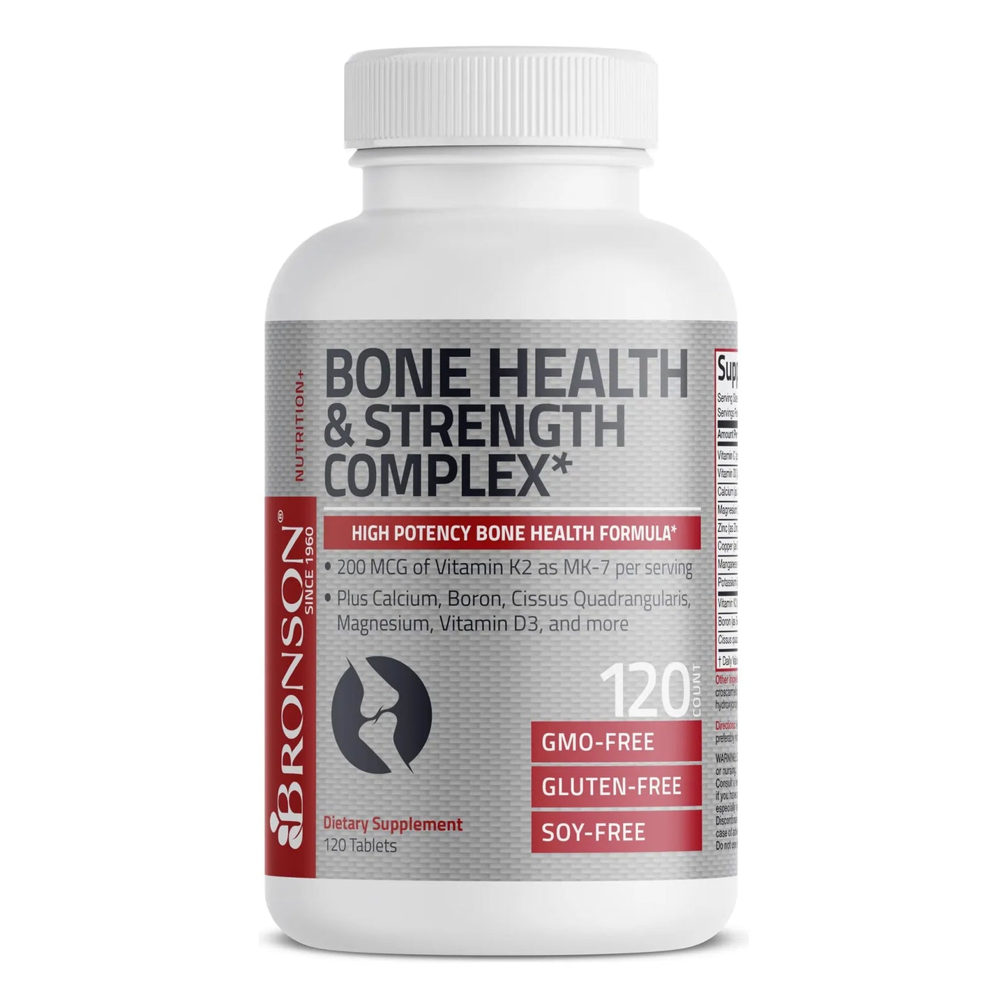 Complejo Salud Osea Vitamina K2 Calcio Magnesio Boro Cissus Quad 120 Tabletas