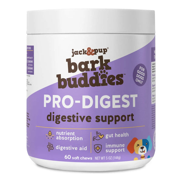 Masticables Probióticos Jack&Pup Pro-Digest Para Perros Hasta 40 Lb Salud Intestinal
