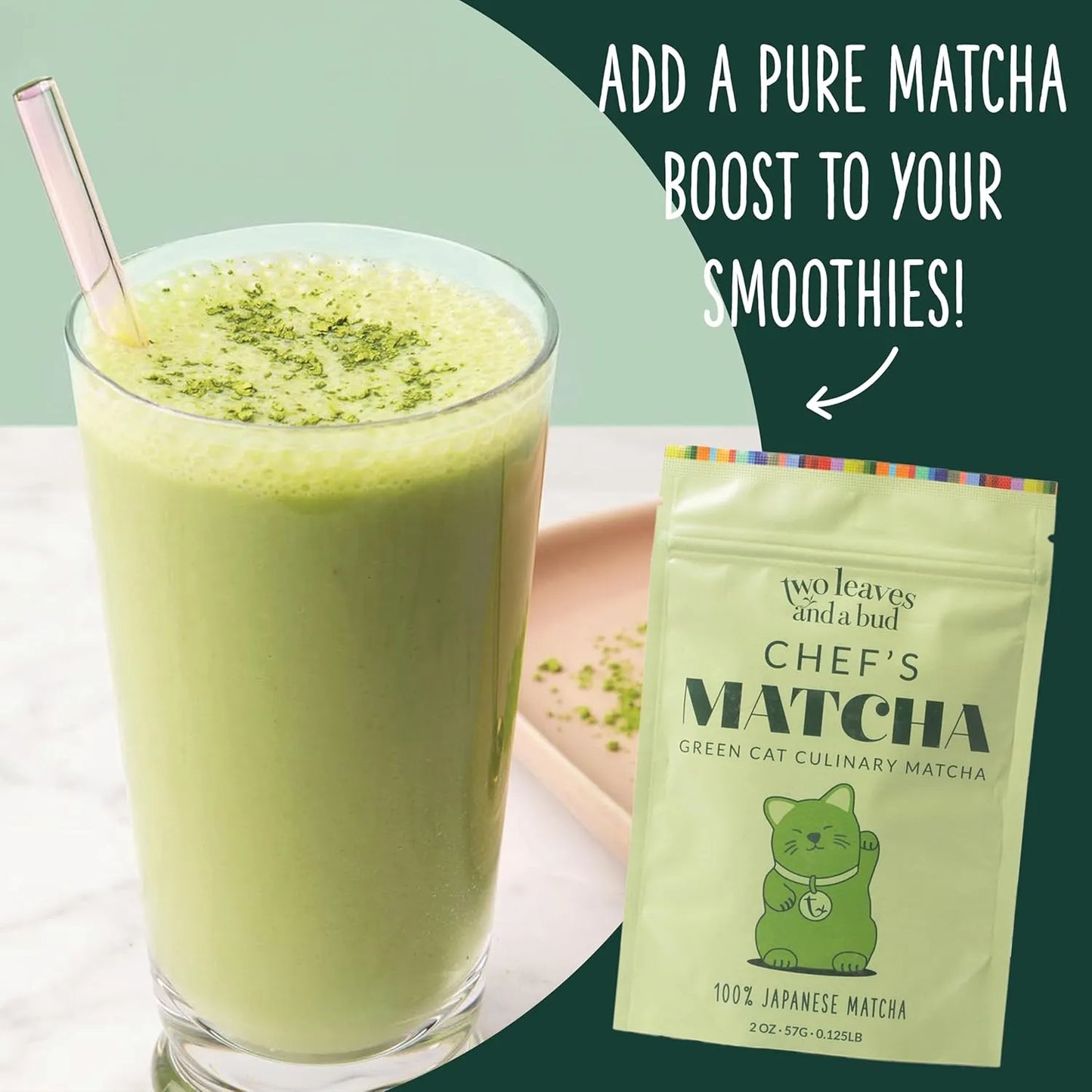 Té Verde Matcha Japonés 100% Polvo Culinario 340g Energía Natural Y Versatilidad