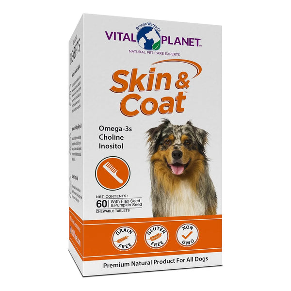 Aceite Natural Para Piel Y Pelaje De Perros Vital Planet Con Colina Y Omega-3