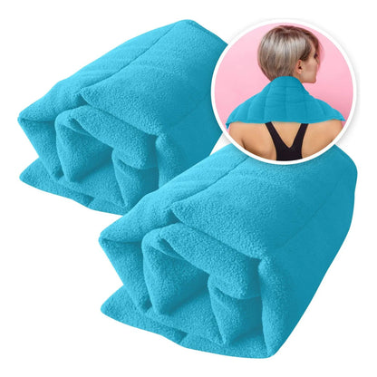 Juego De 2 Almohadillas Termicas Naturales Para Dolor De Espalda Cuello Y Hombros