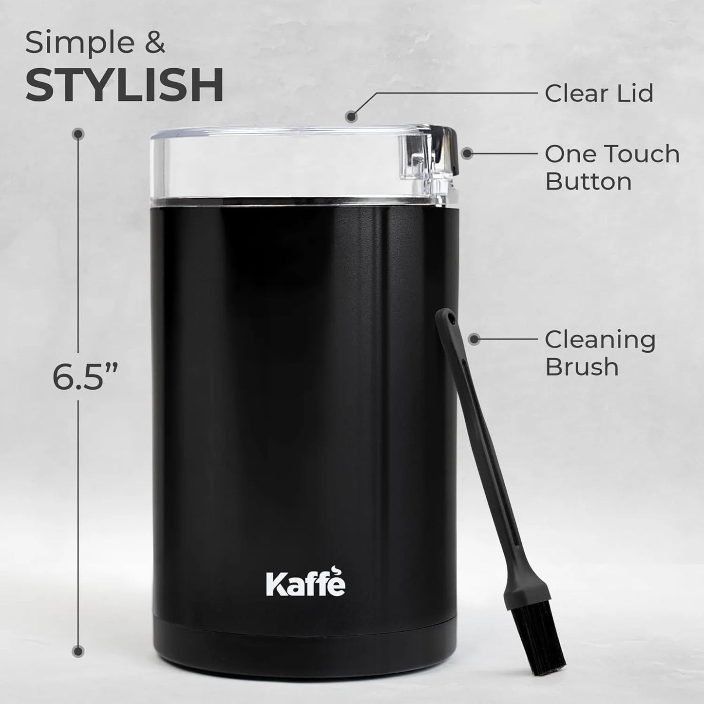 Molinillo Electrico Kaffe Capacidad 14 Tazas Muele Cafe Especias Granos Nueces