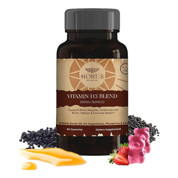 Gomitas Vitamina D3 2000 Ui Con Aceite De Semilla Negra K2 Y Magnesio