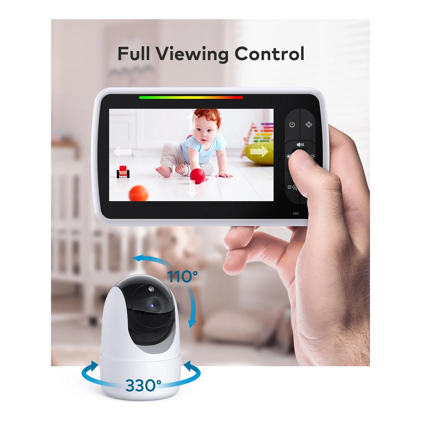 Cámara Para Bebés Con Visión Nocturna Y Conexión Wi-Fi HD SM652