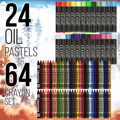 Kit De Arte Profesional 82 Piezas + 20 US Art Supply Estuche Madera