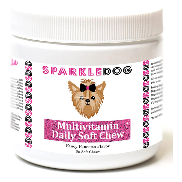 Multivitamínico Masticable Suave Para Perros 60 Unidades Sabor Tocino