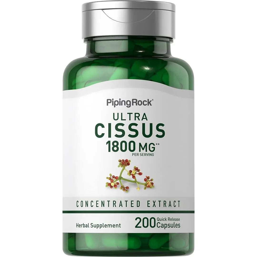 Extracto De Cissus Quadrangularis 1800mg 200 Cápsulas Ultra Concentrado Sin OMG Ni Gluten