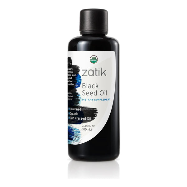 Aceite De Semilla Negra Orgánico Prensado En Frío Refuerzo Inmunológico 3.38 Oz