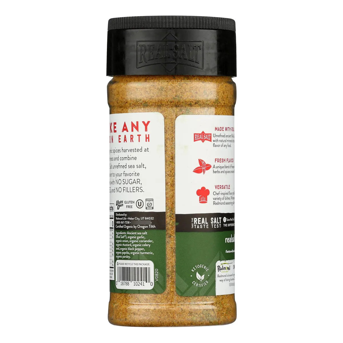 Sal Marina Real Redmond 227g Orgánica Natural Sin Gluten Pura Y Nutritiva