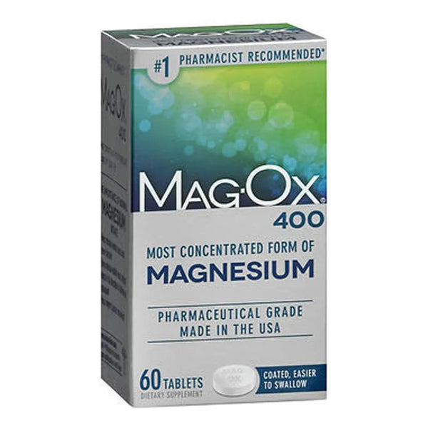 Magnesio 400 Mg Tabletas 180 Unidades Paquete Multiple Efectivo Y Natural