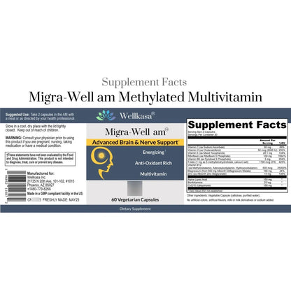 Multivitaminico Energizante Metilado Con Minerales Biodisponibles 60 Capsulas