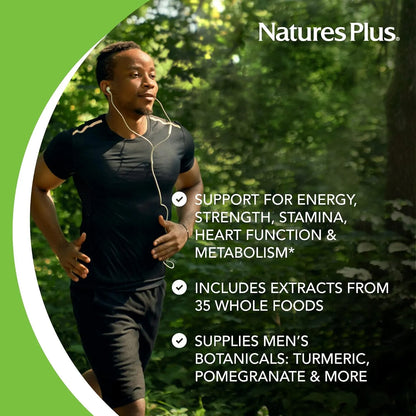 Multivitaminico Organico Diario Para Hombre Energia Pura 30 Tabletas Veganas