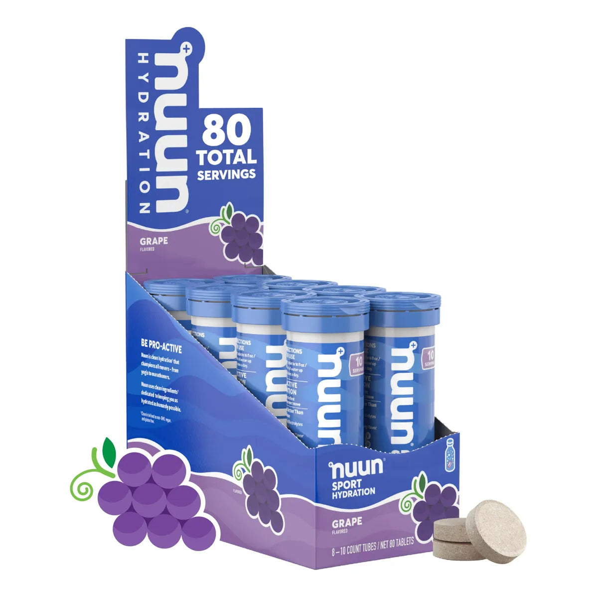 Nuun Pastillas Hidratantes Electrolitos Sabor Naranja 8 Pack Recarga Energía