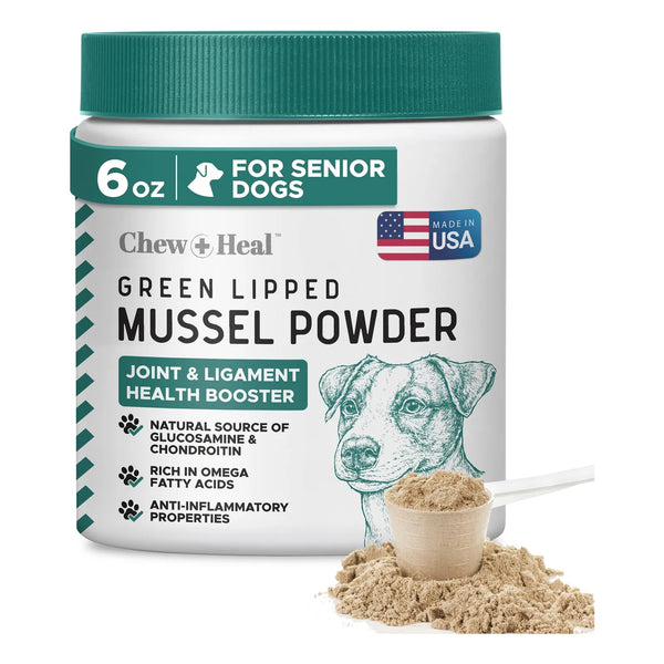 Polvo De Mejillon De Labios Verdes Para Perros 6 Oz Salud Articular