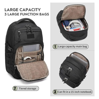 Wotony Mochila Tactica Militar Hombre Resistente 25L Sistema Molle