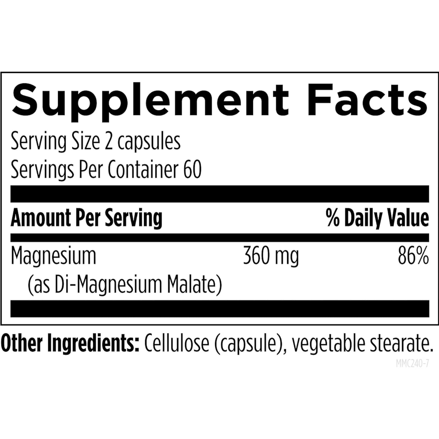 Magnesio Quelado 360 Mg Biodisponible Energia Salud Osea Recuperacion Muscular