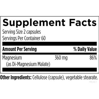 Magnesio Quelado 360 Mg Biodisponible Energia Salud Osea Recuperacion Muscular