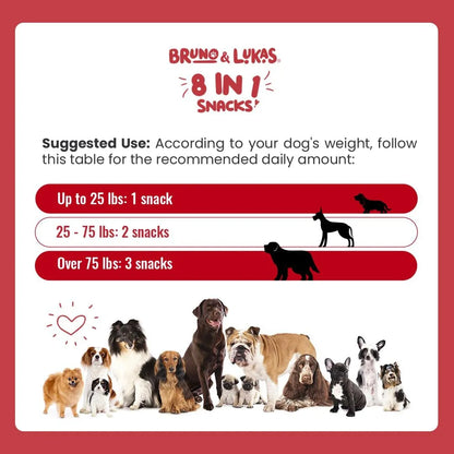 Multivitaminas Para Perros 8 En 1 Con Glucosamina Y Omega Sabor Salmon