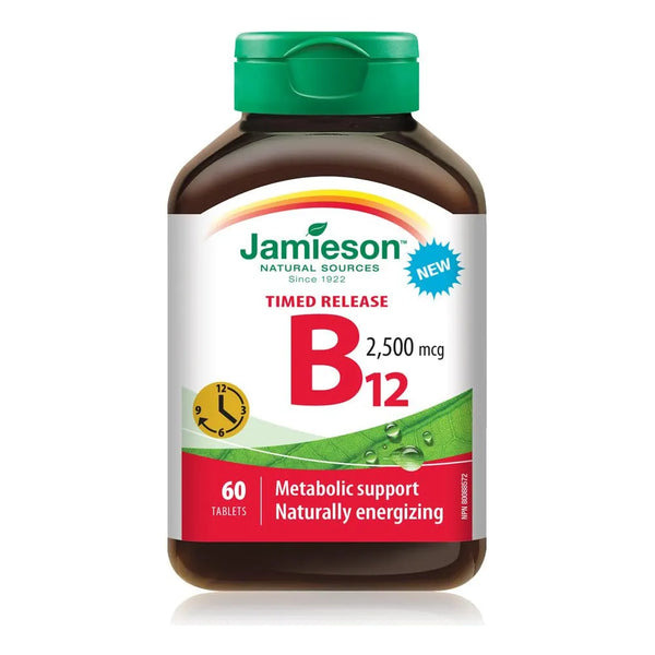 Vitamina B12 2500 Mcg 60 Tabletas Energia Metabolismo Salud
