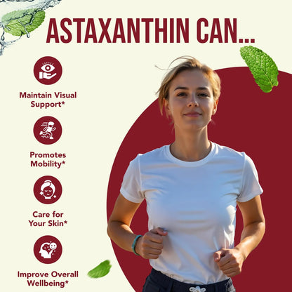 Astaxantina 10mg 180 Capsulas Antioxidante Poderoso Piel Y Vision
