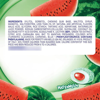 Goma De Mascar Mentos Pure Fresh Xilitol Sabor Sandia 300g 6 Botellas Sin Azucar