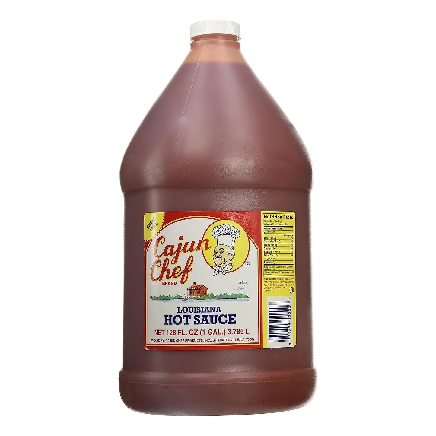 Salsa Picante Cajun Chef Louisiana 3.78 Litros Auténtico Sabor Cajún