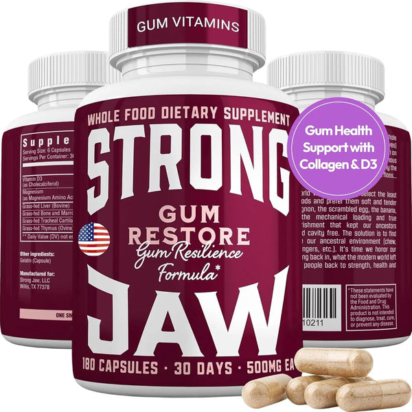 Gum Restore Suplemento Dental Vitaminas Para Encías Fuertes Y Dientes Sanos