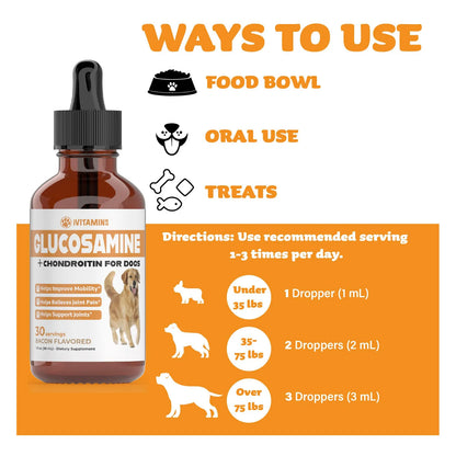 Glucosamina Para Perros Suplemento Articular Líquido Importado EE.UU