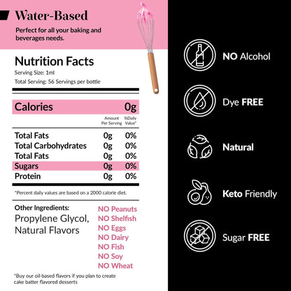 Extracto Natural De Masa Para Tartas 60 Ml Kosher Sin Azúcar Sabor Concentrado