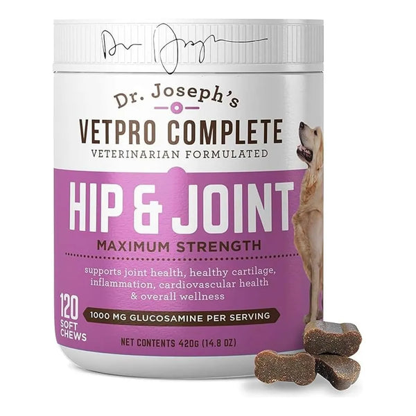 Vetpro Glucosamina Para Articulaciones De Perros 120 Tabletas Alivia Dolor Y Mejora Movilidad