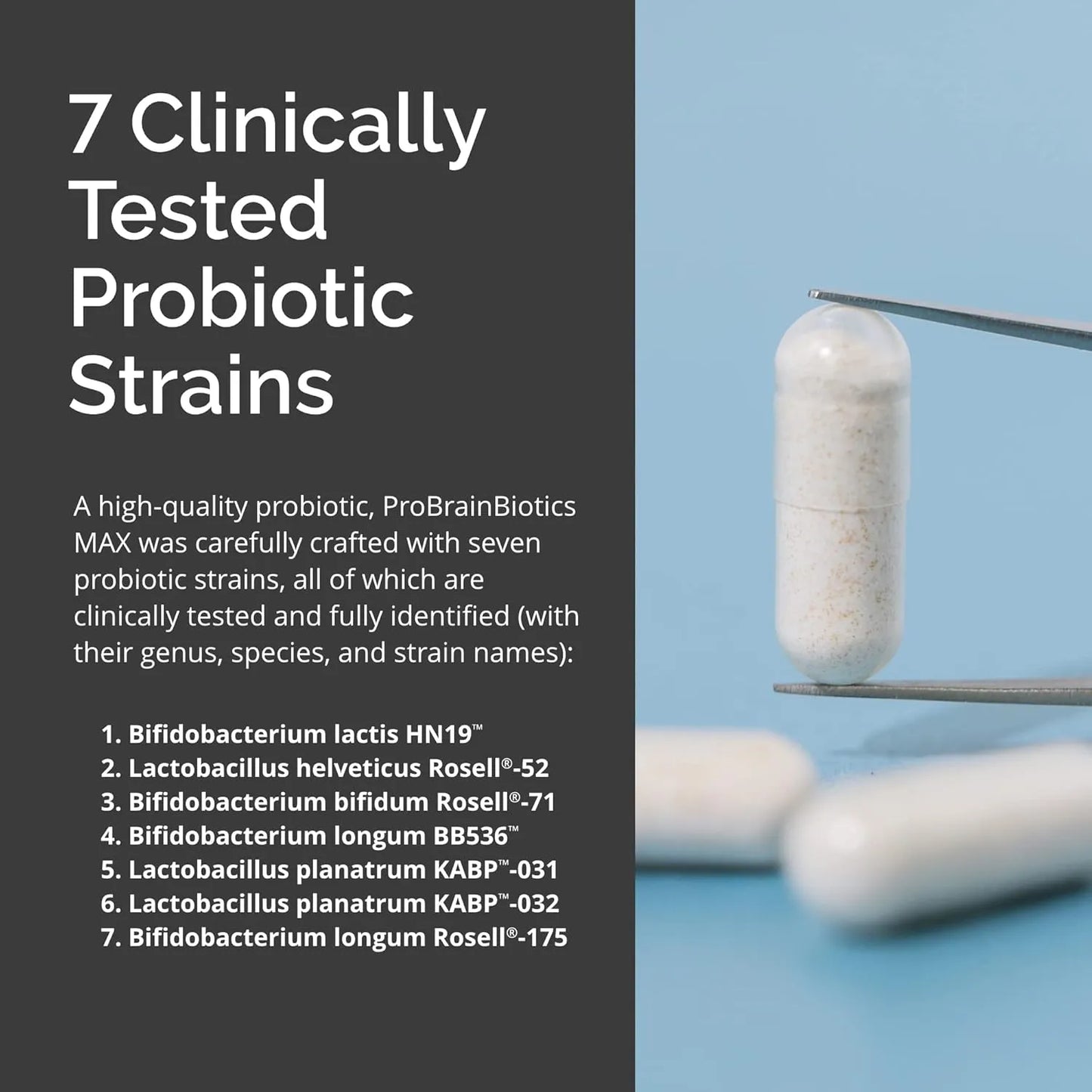 Capsulas Probióticas Salud Cerebral Inmune Intestinal Dr Amen BrainMD 30 Unidades