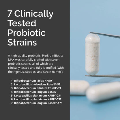 Capsulas Probióticas Salud Cerebral Inmune Intestinal Dr Amen BrainMD 30 Unidades