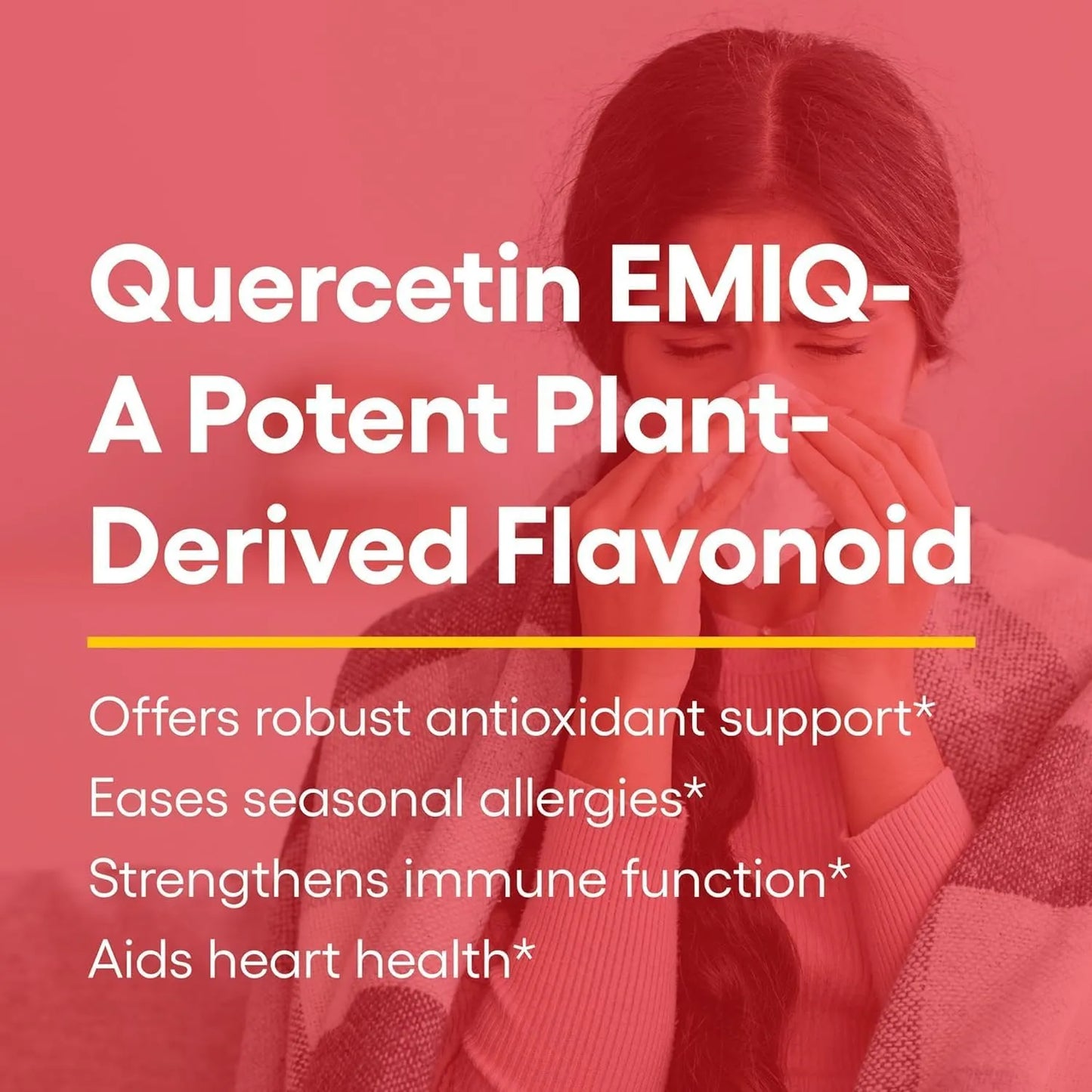 Quercetina Bioactiva Natural Factors Salud Sinusal Respiratoria E Inmunológica 60 Cápsulas