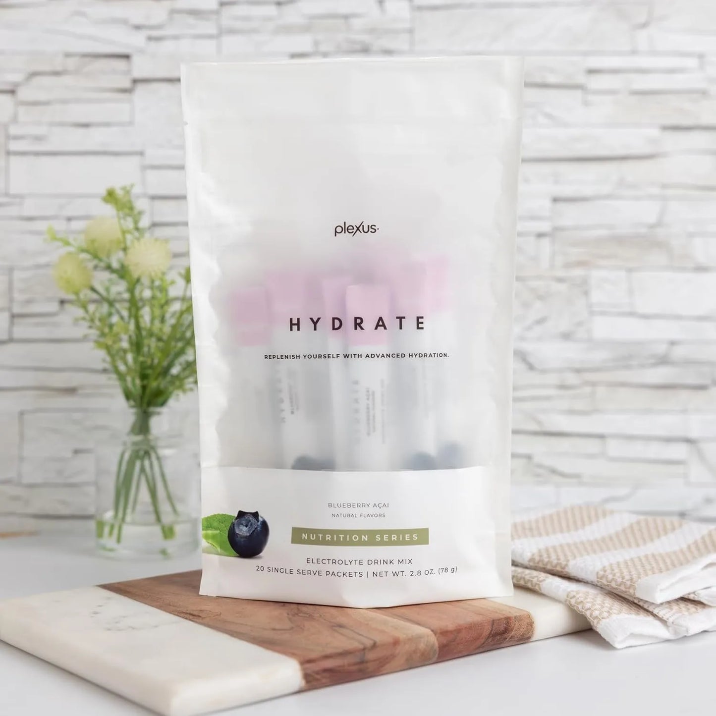 Bebida Hidratante De Acai Y Arándano Sin Calorías Sabor Refrescante