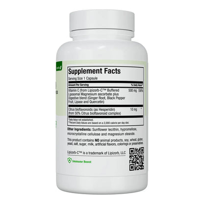 Maxi Health Cápsulas Liposomales De Vitamina C 500 Mg Con Mezcla Digestiva Absorción Superior