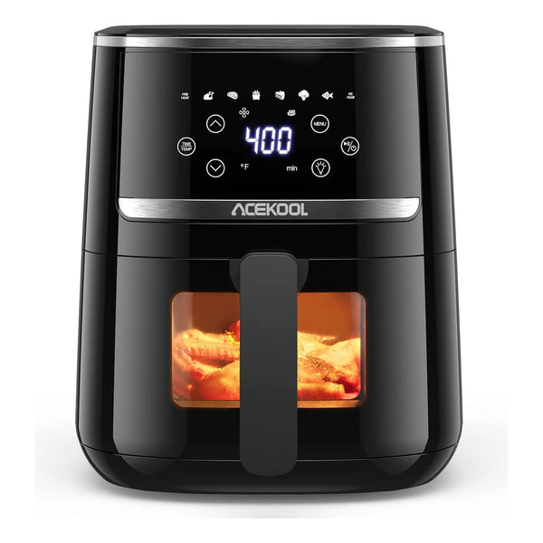 Freidora De Aire Acekool 4 7 Litros Pantalla Tactil 10 Modos Cocina Sin Aceite