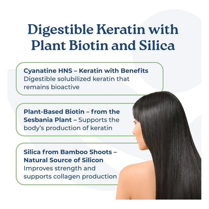 Capsulas De Quinatina Y Biotina Para Cabello Piel Y Uñas Fortalecidas 60 Vegetales