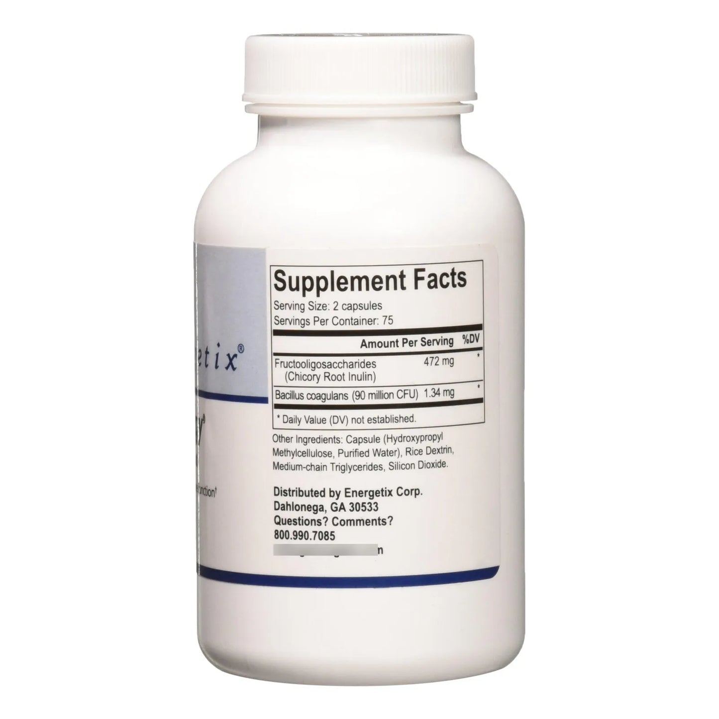 Cápsulas Energetix 150 Unidades Energía Natural Flora Synergy