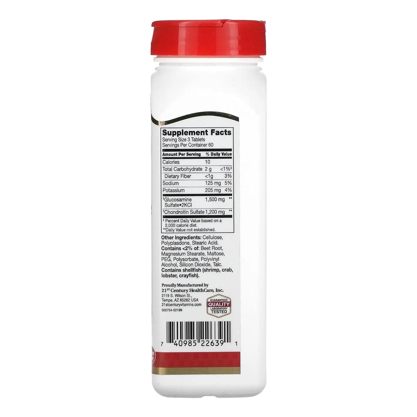 Tabletas Glucosamina Condroitina 500mg 400mg Doble Fuerza 180 Unidades Salud Articular