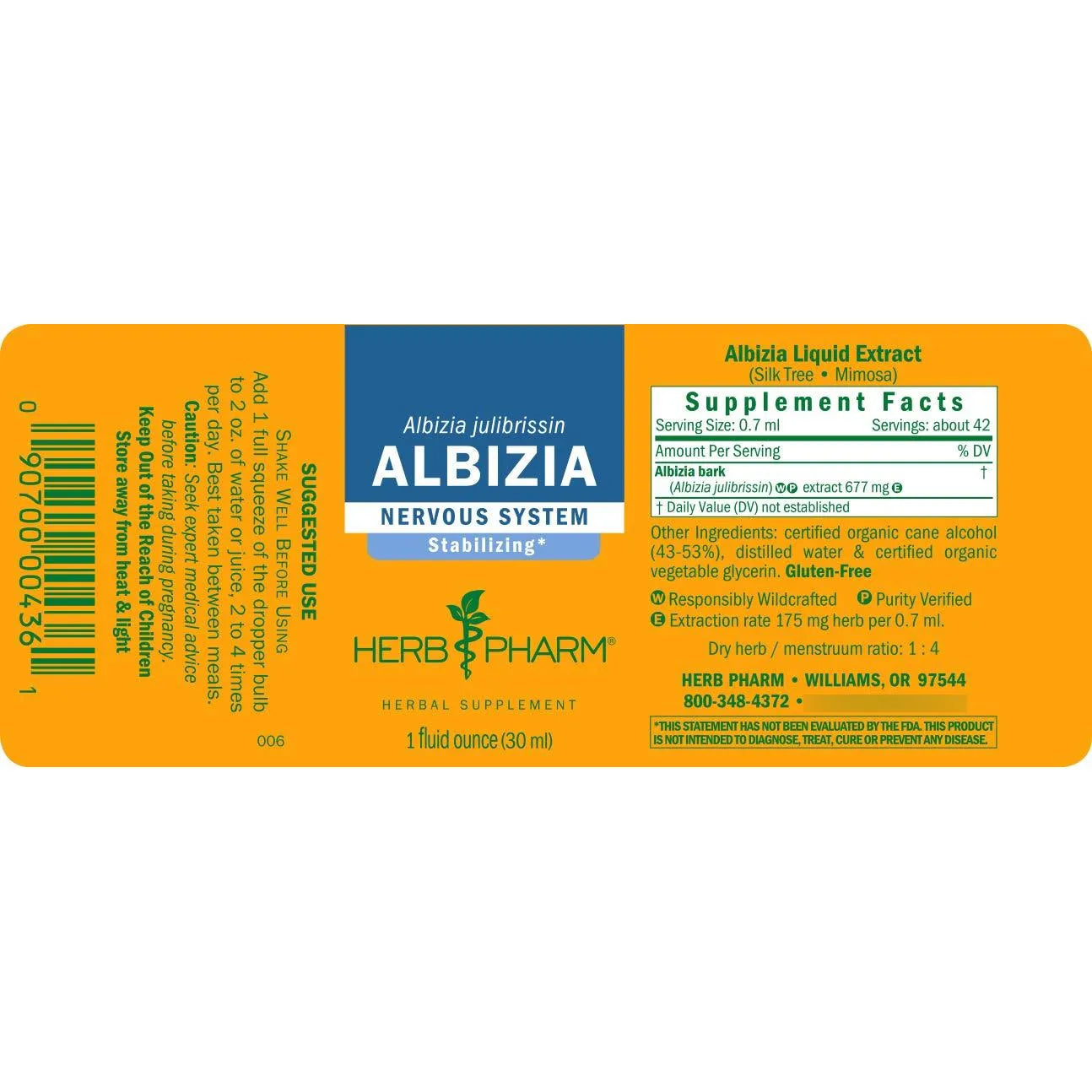 Extracto Líquido De Albizia 30 Ml Apoyo Sistema Nervioso Natural