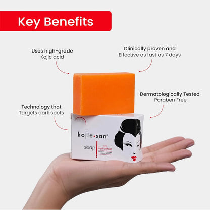 Jabón Iluminador Kojie San Ácido Kójico Reduce Manchas Hiperpigmentación Piel Radiante