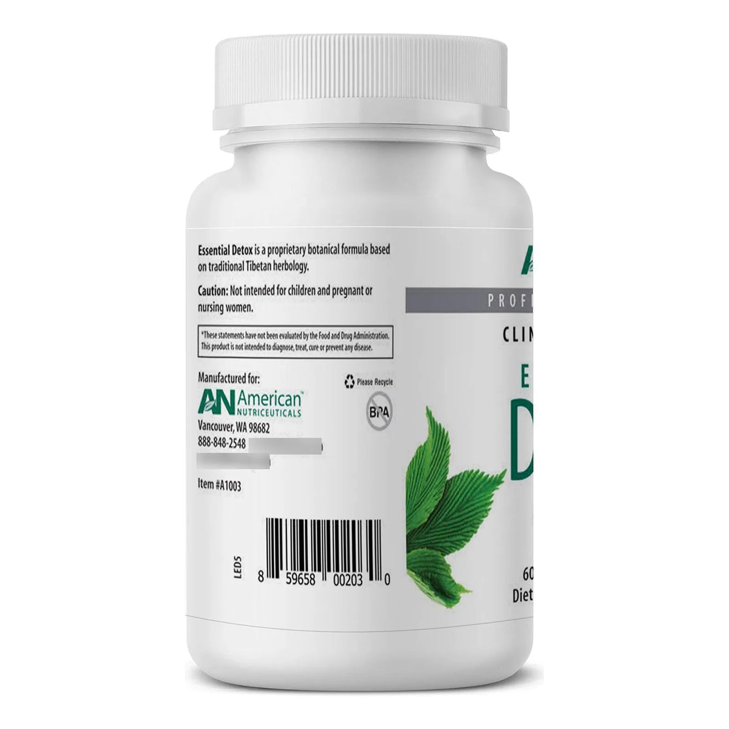 Desintoxicacion Esencial 60 Capsulas Vegetarianas Limpieza Corporal Profunda